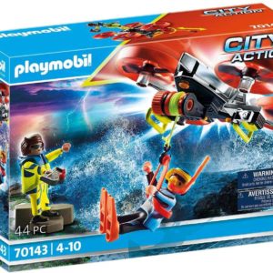 PLAYMOBIL City Action 70143 Seenot: Taucher-Bergung mit Rettungsdrohne