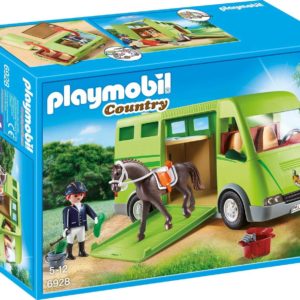 PLAYMOBIL 6928 Country Pferdetransporter mit Reiter und Pferd inkl. Zubehör