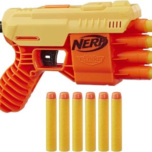 Hasbro E6973 QS-4 Nerf Alpha Strike Spielzeug-Blaster - inklusive zehn Nerf Elite Darts