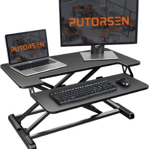 Ergonomischer höhenverstellbarer Sitz-Steh-Arbeitsplatz