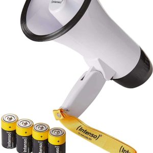 Intenso Fan - Megafon inkl. Batterien 14 X 22,5 X 14, 115dB weiß