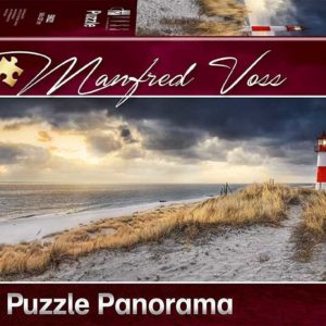 Schmidt Spiele SCH59622 Manfred Voss, Leuchtturm, Sylt, 1000 Teile Panorama-Puzzle