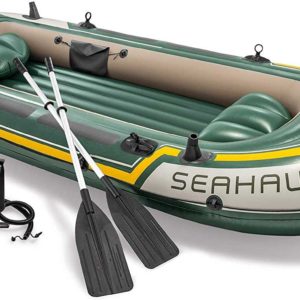 INTEX 68351 Schlauch­boot 351x145x48cm Seahawk 4 für 90 € (statt 103,20 €)