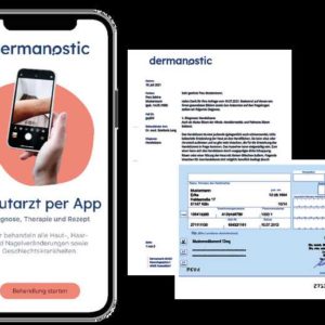 dermanostic: Hautarzt per APP 20% Rabatt - 4 Stunden bis Diagnose, Therapie und Rezept!