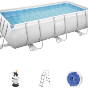 Aufstellpool Framepool-Set Bestway Power Steel™ eckig
