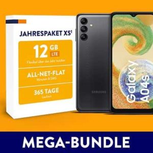 Samsung Galaxy A04s mit 12 GB/Jahr für 159€ (Handy = 99,01€ statt 149,99€ + Jahrespaket) vom 17.11. bis 31.12.2022 bei Aldi + 5€-Gutschein (in Filialen)