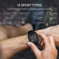 AUKEY LS02 Smartwatch mit 12 Aktivitätsmodi & IPX6