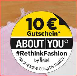 Gratis 10€ About You Gutschein (MBW 95€) bei Kauf von Perwoll Flüssigwaschmittel