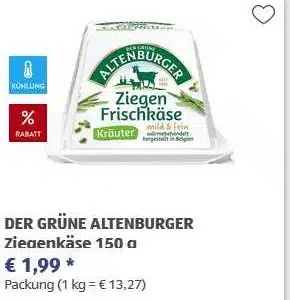 Der grüne Altenburger Ziegenkäse für nur 99 Cent und Old Amsterdam für nur 1,33 Euro