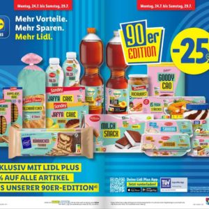 Lidl: -25% auf alle 90er Editionen mit Plus