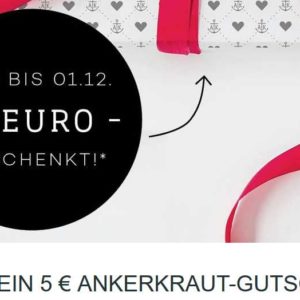 Nur heute - 5€ Rabatt bei Ankerkraut ab 30€ Mindesteinkauf