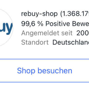 15% Rabatt im ReBuy Shop auf eBay