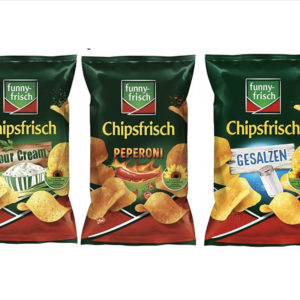 Amazon Sparabo: 10er Pack Funny Frisch Chipsfrisch ab 9,09€ (= ~91ct/Tüte) -> Gesalzen/Sour Cream/Peperoni