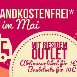 Ideen mit Herz: Bastelsets für 10 Euro & 1-€-Outlet, Versand kostenlos ab 30€