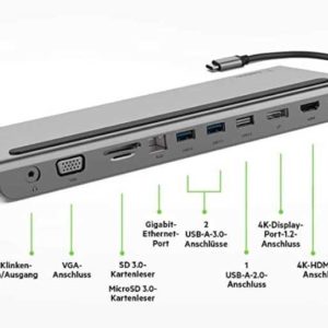 Belkin Connect USB-C-Hub 11-in-1-Multiport-Dock für Windows-Laptops und MacBook für 80,41€ (statt 91,24€)