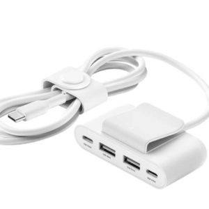 Belkin Boost Charge 4-Port USB-Splitter mit 2m-Kabel (2x USB-C / 2x USB-A) in Weiß oder Schwarz je 13,98€ statt 20€