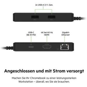 Belkin CONNECT USB-C 5-in-1-Multiport-Adapter mit 86W Power Delivery für 20,23€ (statt 53,41€)