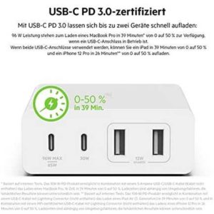 Belkin BOOST↑CHARGE PRO 4-Port-GaN-Ladegerät (108 Watt) für 45,99€ statt 61,89€