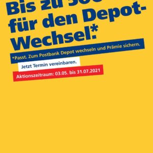 Depotwechsel ab 5k Übertrag 1-2% Prämie (max. 500 Euro Prämie) / 3 Monate Haltefrist (nur offline)