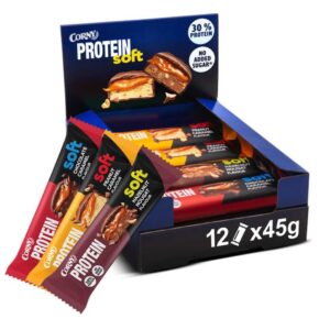 Corny Protein Soft 12er Mix Pack 30% (Eiweiß Probier Mischkarton 12x45g Mixbox) 14,53€