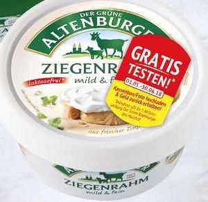 Gratis testen: Der Grüne Altenburger Ziegen-Frischkäse/Rahmkäse