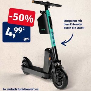TIER E-Scooter: 50% Rabatt - 4,99€ Guthaben (statt 9,99€)