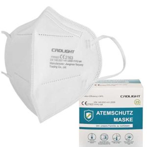 100 FFP2 Masken CRDLIGHT für 25,90€ - einzeln verpackt (entspricht 26 Cent pro Maske)