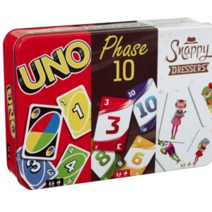 Mattel Games Kartenspielklassiker in Metalldose (UNO, Phase 10, Snappy Dressers)  für 12,98€ (statt 22€)