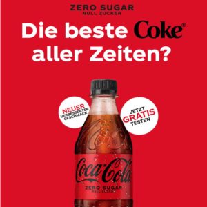 🥤 GRATIS: Cola Zero kostenlos testen (mit Coupons von Couponplatz)