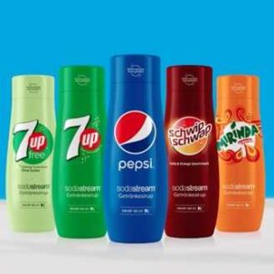 Sodastream Sirup: Nimm 5 zahl 4 - ab 2,99€ pro Flasche (Pepsi, Mirinda, Mountain Dew, Schwip Schwap, 7up)