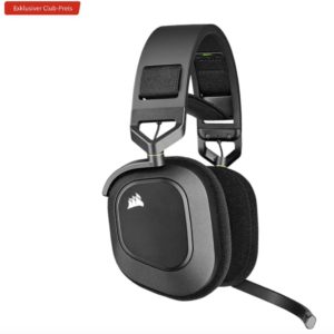 Corsair HS80 RGB Wireless Over-ear Gaming-Headset Carbon für 108,99€ (statt 137€)