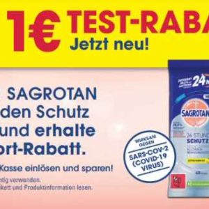 1€ Rabatt Coupon Sagrotan 24 Stunden Schutz
