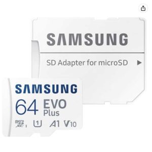 Samsung »EVO Plus 64GB microSDXC Full HD inkl. SD-Adapter« Speicherkarte ab 7,99€ (statt 13€)