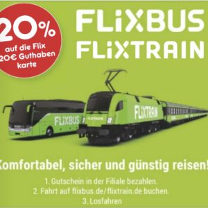 20% auf die Flixbus Guthabenkarte bei Netto MD