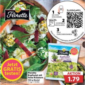 Florette Kopfsalat mit feinen Kräutern GRATIS Testen