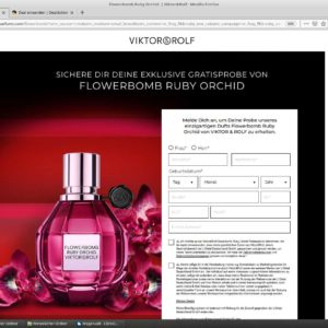 kostenlose Parfüm-Probe Duft Ruby Orchid