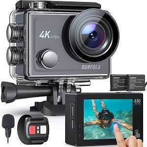Surfola SF430 4K Action Cam mit 60FPS und Zubehör für 62,99€ (statt 90€)