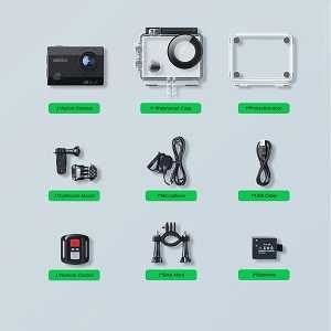 Surfola SF230 4K Action Cam mit 60FPS und Zubehör für 45,49€ (statt 70€)
