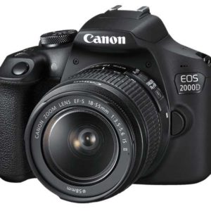 CANON EOS 2000D Kit Spiegelreflexkamera | 24,1 Megapixel | 18-55 mm Objektiv (EF-S, IS II) | WLAN | NFC | Schwarz | 333€ statt 389€