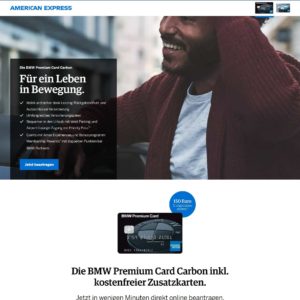 BMW Premium Card Carbon mit 150€ Startguthaben