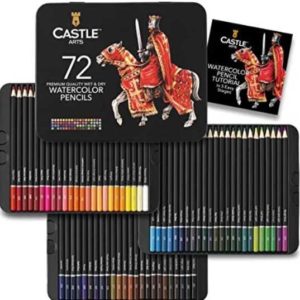 Castle Arts - Sale - Künstlerbedarfsartikel - z.B. 72-Teiliges Aquarellstifte Set 19,99€ statt 42,99€ - Aquarell-, Bunt-, Gel-, Graphit-, Zeichenstifte - Acryl-, Aquarell-, Gouache-, Ölfarben