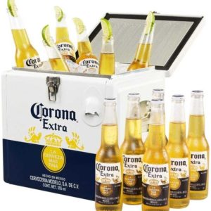 🍻🍋 Corona Extra – Kühltruhe mit 12 Flaschen Bier für 38,50€