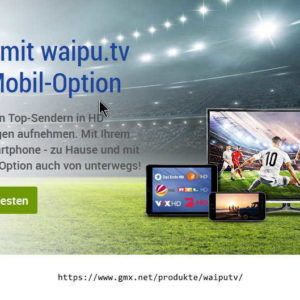 GMX: waipu.tv Perfekt inkl. mobile Opption - 3 Monate kostenlos