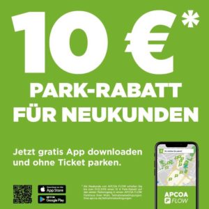 10 € Park-Rabatt mit APCOA FLOW