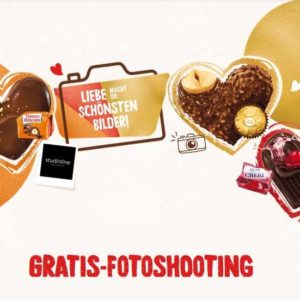 Ferrero: Für den Kauf eines Ferrero Produktes ein Fotoshooting im Wert von 49,99€ geschenkt bekommen