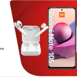 Kopfhörer &#043; Xiaomi Redmi Note 10s &#043; 8 GB LTE &#043; Allnet-Flat (Tarif: Super Select M) mit 12,99 € Grundgebühr