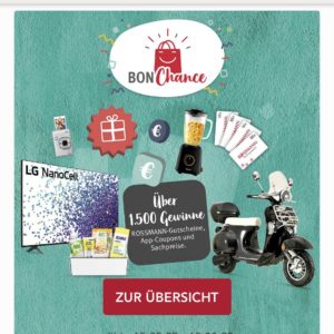 Rossmann Bon Chance ist zurück mit Chance auf Gratis Coupons und Gewinne