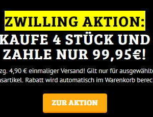DealClub: Zwilling Aktion: Kaufe 4 Stück und zahle nur 99,95€ &#043; €4,90 VSK statt €245,77 inkl. VSK