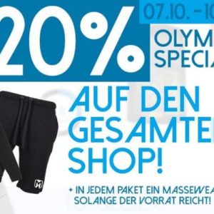 Gigas Nutrition 20% Rabatt auf den gesamten Shop (07.10. - 10.10./ +10% Extra-Rabatt)