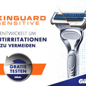GRATIS testen 100%  Cashback auf Gillette Skinguard Rasierer GzG